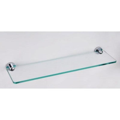 Ohio Chrome Single Glass Shelf