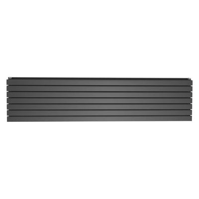 Michigan Grey Double Horizontal Flat Panel Radiator - 475x1800mm