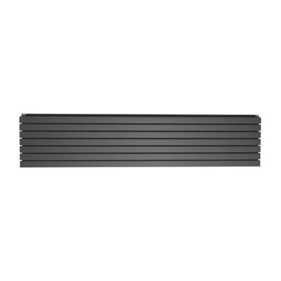 Michigan Grey Double Horizontal Flat Panel Radiator - 476x1200mm