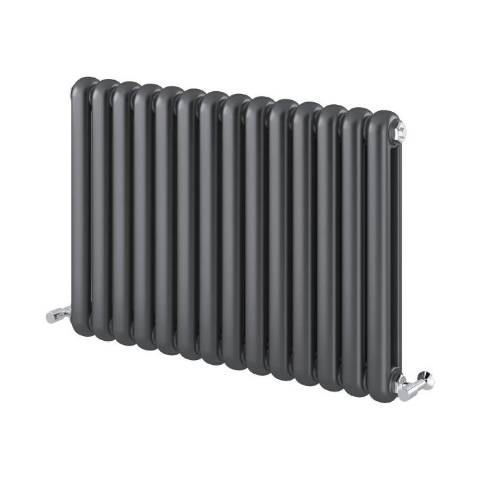 Wyoming Grey Horizontal Column Radiator - 600x860mm