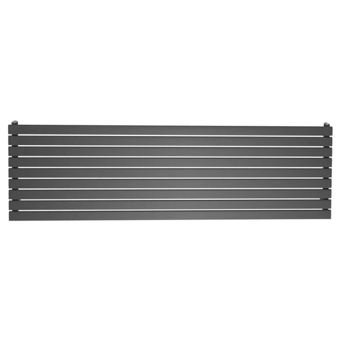 Michigan Grey Single Horizontal Flat Panel Radiator -610x1600mm