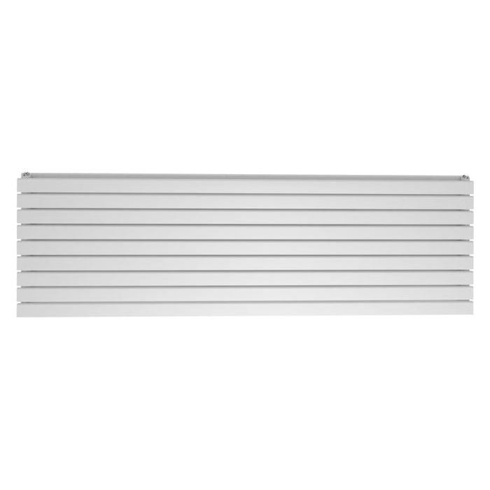 Michigan White Double Horizontal Flat Panel Radiator - 610x1800mm