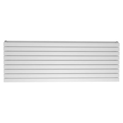 Michigan White Double Horizontal Flat Panel Radiator - 610x1600mm