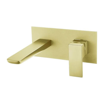 Liberty Brushed Gold Wall Mounted Bath Filler Tap