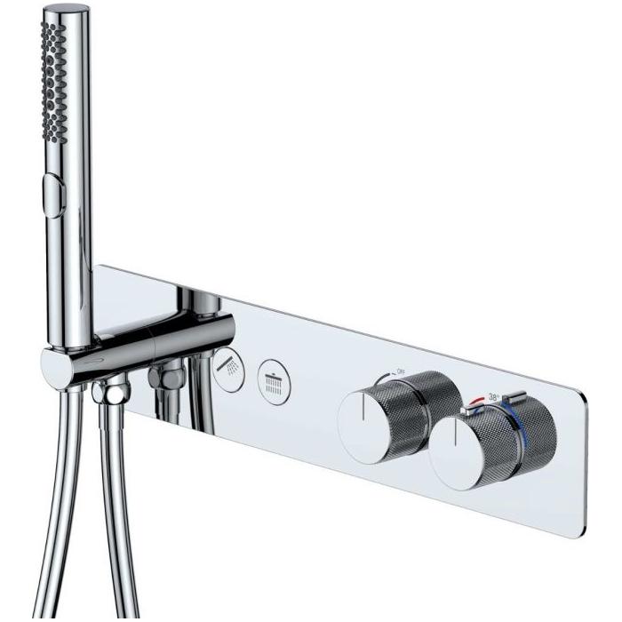 Ajo Thermostatic Dual Outlet Concealed Valve With Handset