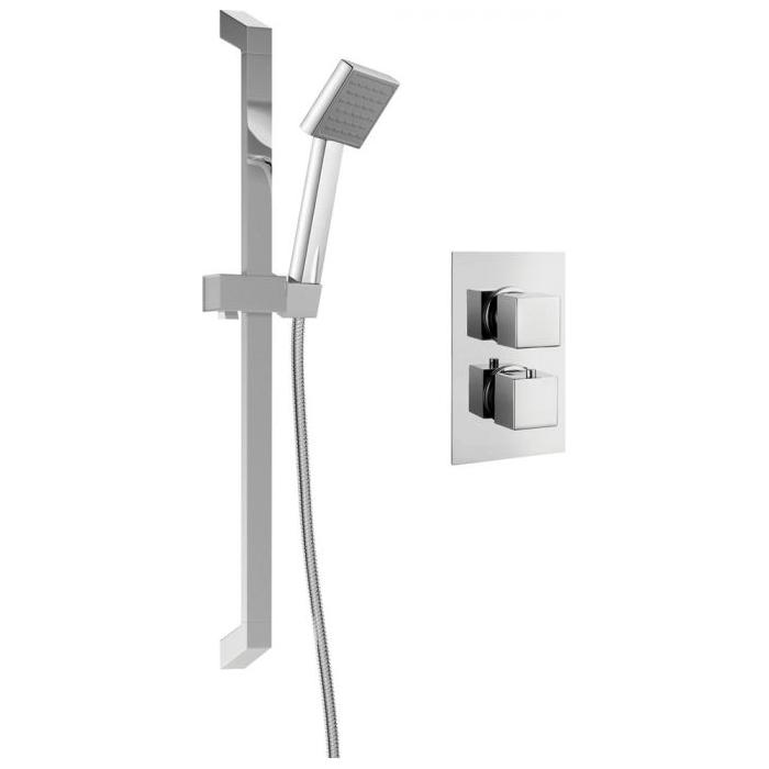 Arkansas Single Outlet Concealed Valve & Square Slide Rail Kit