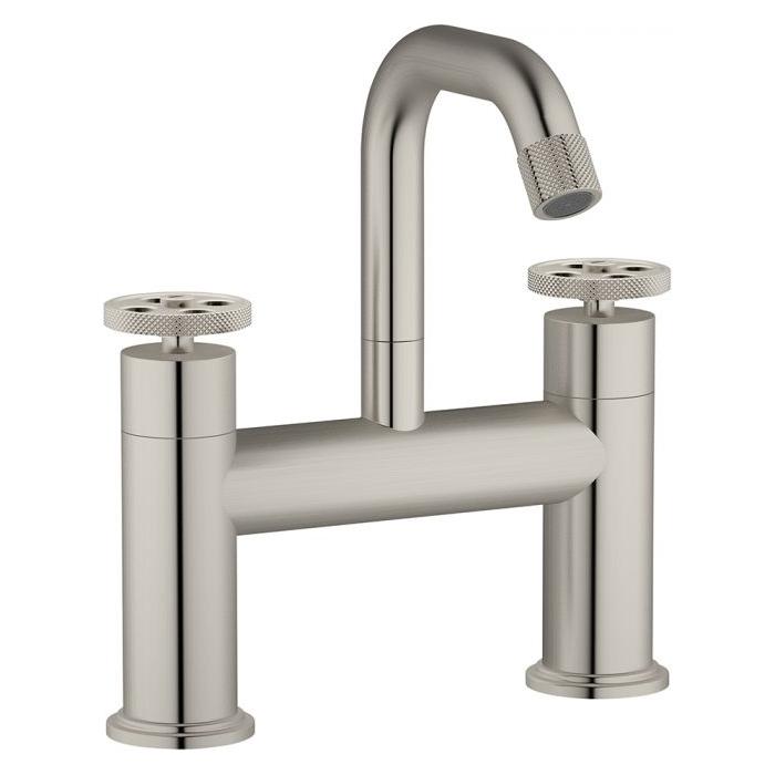 Alpha Brushed Nickel Bath Filler Tap