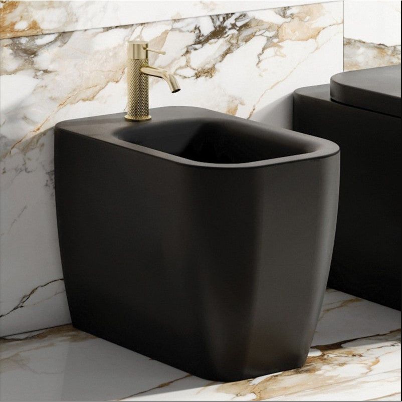 Anna Black Back to Wall Bidet