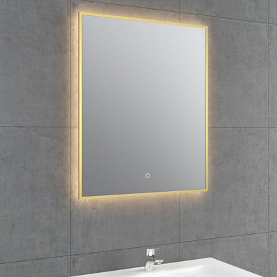 Anderson Rectangular Gold Backlit LED Mirror - 600x725mm