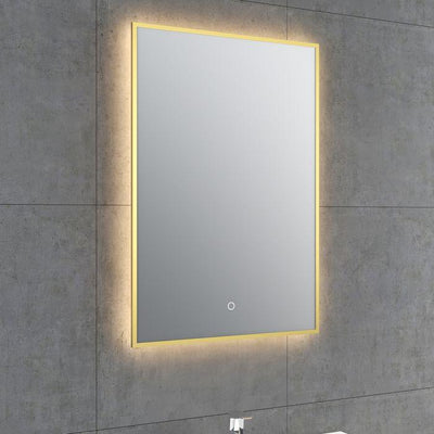 Anderson Rectangular Gold Backlit LED Mirror - 450x725mm