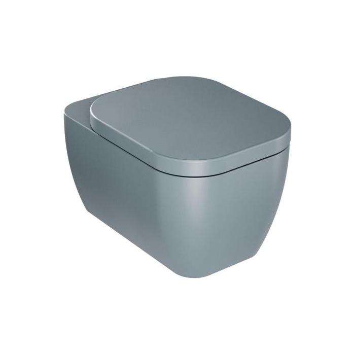Anna Grey Rimless Wall Hung Toilet & Soft Close Seat