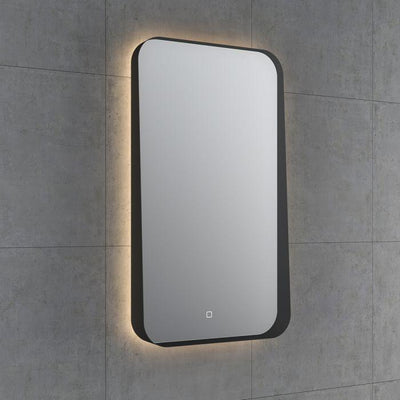 Bedford Rectangular Black Backlit LED Mirror - 500x900mm
