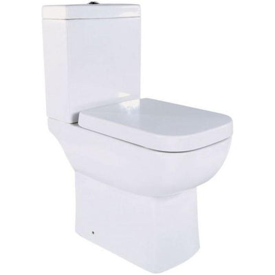Belinda Close Coupled Comfort Height Toilet & Soft Close Wrap Over Seat