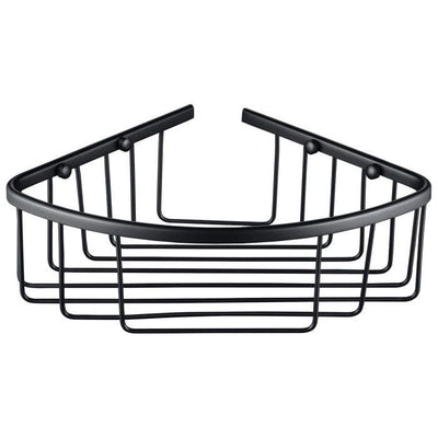 North Carolina Single Corner Shower Basket- Matt Black