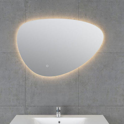 Breeze Pebble Backlit LED Mirror - 800x550mm