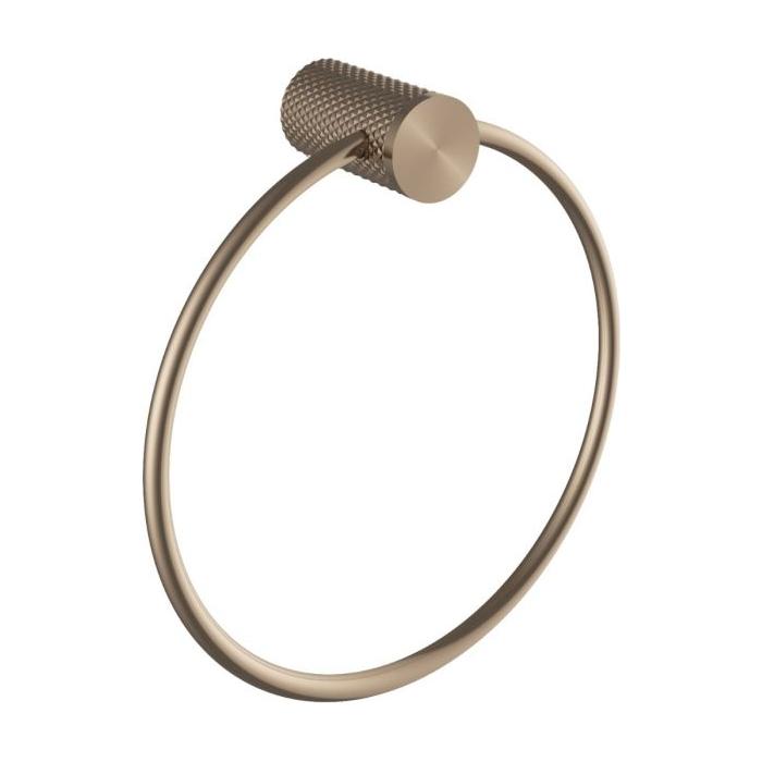 Chelsea Textured Towel Ring - Satin Bronze