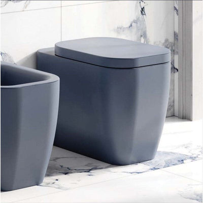 Anna Navy Rimless Back to Wall Toilet & Soft Closing Seat