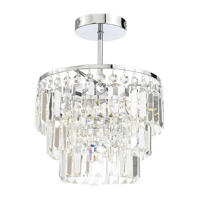 Claremont Glass Crystal Bar Light