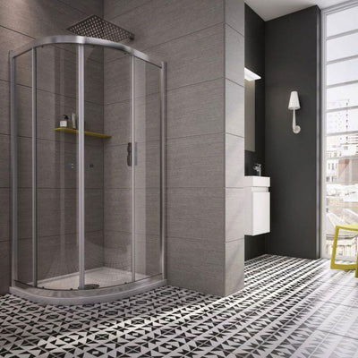 Clover Twin Sliding Door Quadrant Enclosure Door - 900 x 900mm