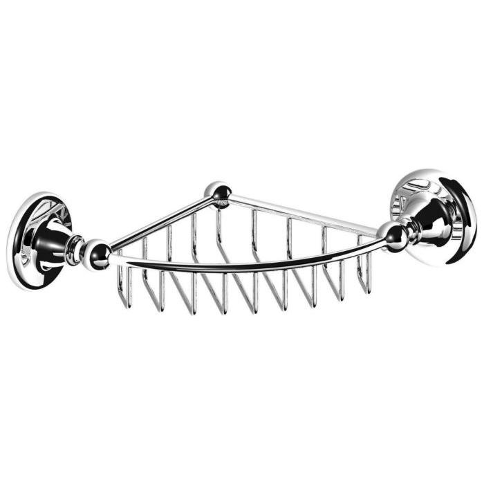 Chicago Corner Wire Soap Basket Chrome