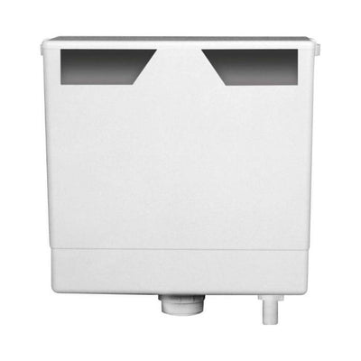 Crossett Compact Concealed Dual Flush Cistern inc Chrome Oval Flush Plate