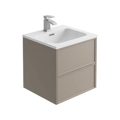 Cumbria 500mm Wall Hung Vanity Unit in French Grey