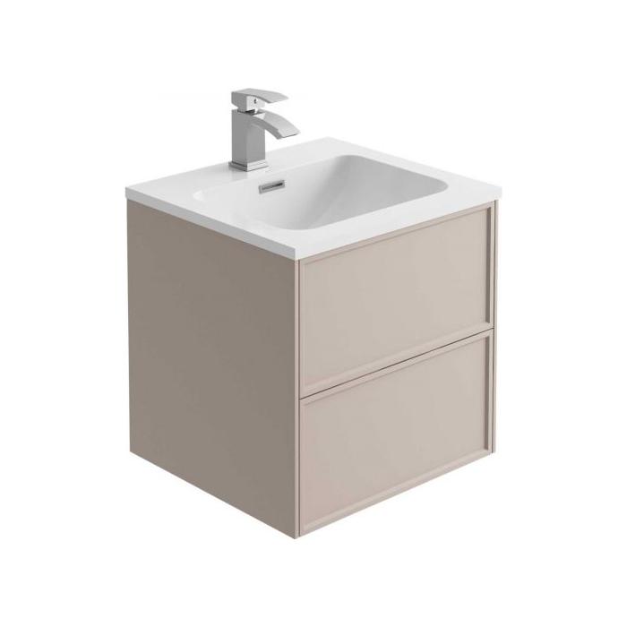 Cumbria 600mm Wall Hung Vanity Unit in French Blush