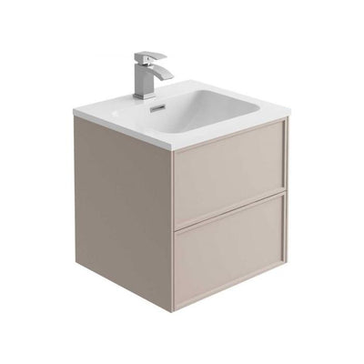 Cumbria 600mm Wall Hung Vanity Unit in French Blush