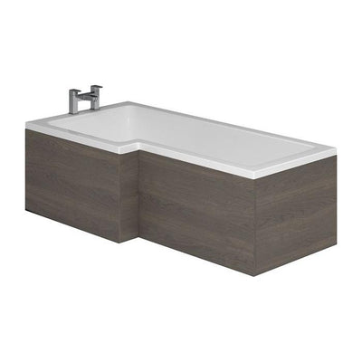Veto Dark Elm L-Shaped Front Bath Panel - 1700mm