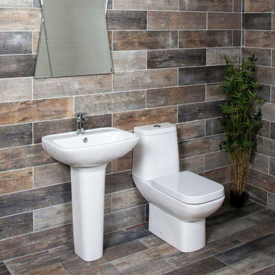 Dot Toilet and Basin Suite