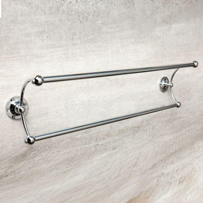 Chicago Chrome Double Towel Rail 550mm