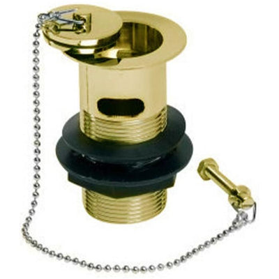 English Gold Basin Plug & Link Chain Waste - Slotted