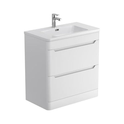 Eon Floor Standing 800mm Vanity Unit in Matt White
