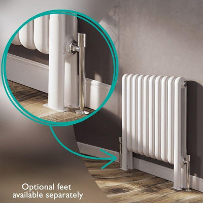 Wyoming White Pair of Radiator Feet