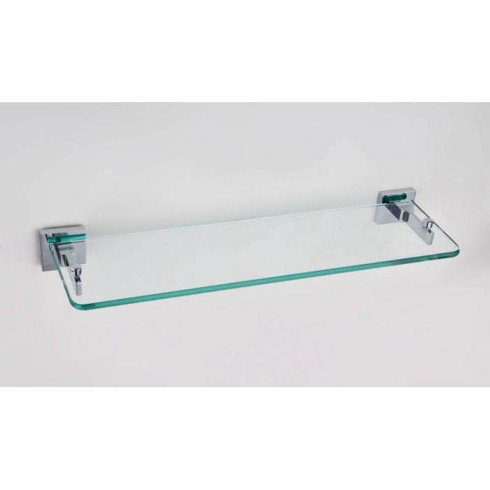 Maryland Chrome Single Glass Shelf