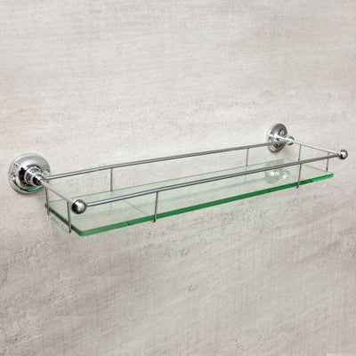 Chicago Gallery Glass Shelf Chrome 560mm