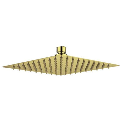 Liberty 350mm Square Shower Head – Brushed Gold