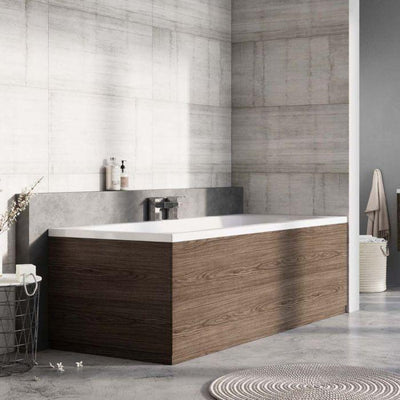 Deane Grey Linear End Bath Panel -700mm-750mm-800mm Only