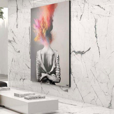 Ketchikan White Marble Gloss Porcelain Tile – 600x600mm