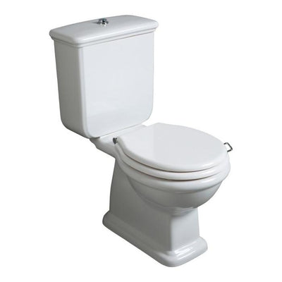 Laura Close Coupled Toilet with White Gloss seat