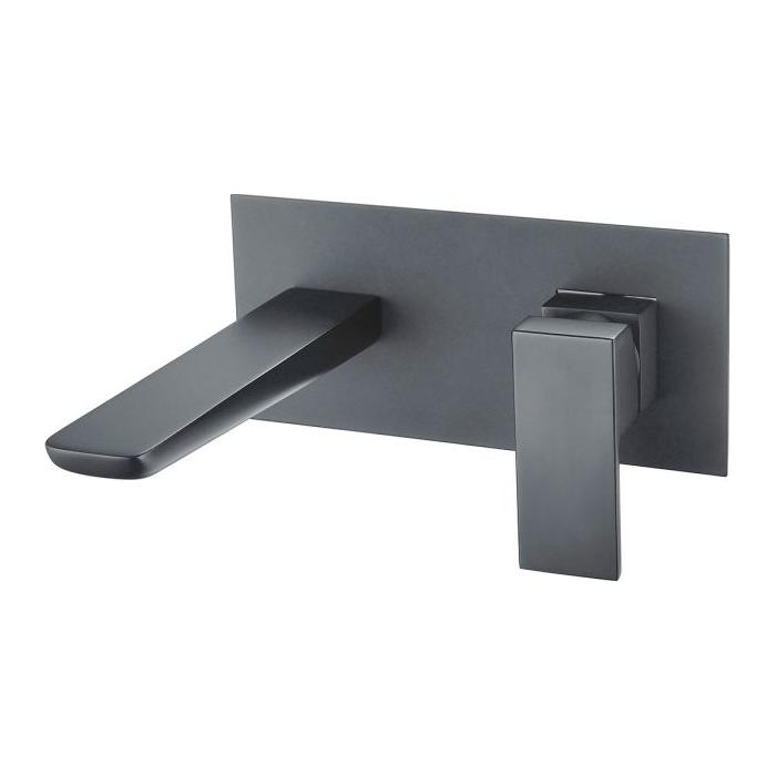 Liberty Gunmetal Wall Mounted Basin Mixer Tap