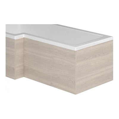Veto Light Elm L-Shape End Bath Panel – 700mm