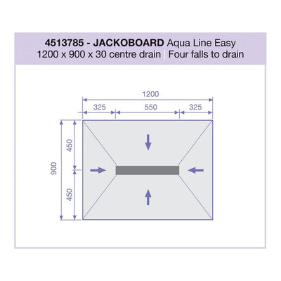 Linear Wetroom Tray 1200x900mm