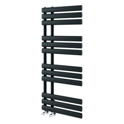 Louisiana Black Designer Heated Towel Rail - 1130x500mm