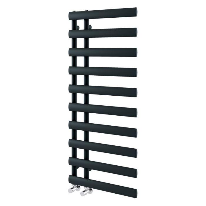 Massachusetts 1140 x 500mm Vertical Radiator - Black