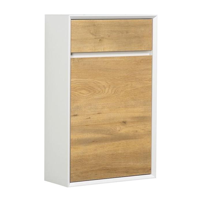 Melvin / Tawny WC Unit in White & Oak