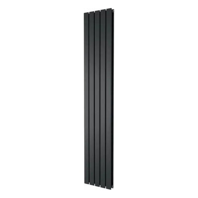 Michigan Black Double Vertical Flat Panel Radiator - 1600x340mm