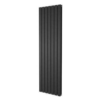 Michigan Black Double Vertical Flat Panel Radiator - 1200x476mm