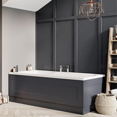 Midnight Grey Traditional Front Bath Panel – 1800mm