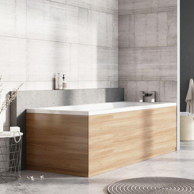 Front Bath Panel Natural Oak - 1700mm-1750mm-1800mm